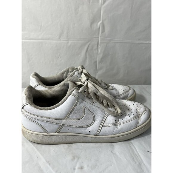 Court Vision Low CD5434-100 Leather All White Size 10 - Picture 3 of 12